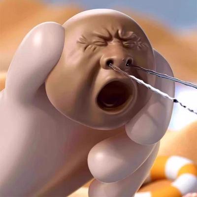 Gesichts Gähnen Wasserspray Spielzeug Lustiges Ornament Kreativer Spaß Kneifen Entspannendes Spielzeug Tischdekoration Geburtstag Feiertag Besondere Geschenke