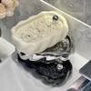 1pc High Aesthetic Ceramic Soap Box, Household Bathroom Countertop Soap Box Holder, High-end Creative Soap Storage Rack