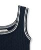 YALE Cable Knit Sleeveless_Navy