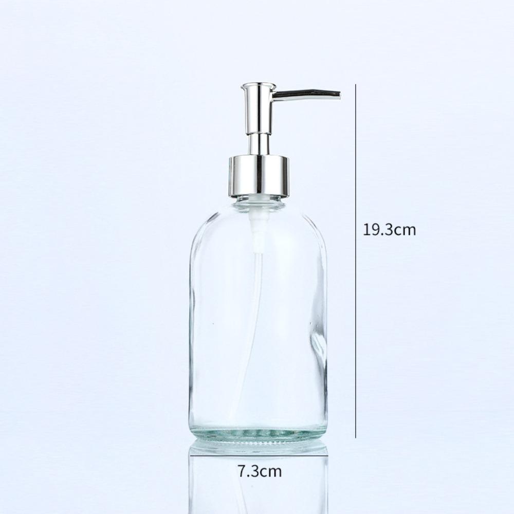 410ml Storage Container Glass Liquid Soap Dispenser New Empty Bottle  Hotel