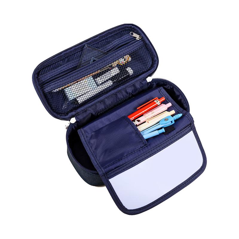 Durable Kawaii Stationery Large Capacity Canvas Pencil Case Good Selling School Supplies Customizable Size KOUZIO Brand Various