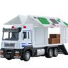 1/32 Scale Container Truck Model with Music and Light,Openable Door,Realistic Vehicle Toy Ornament,Alloy Model Inertia Truck,Pull Back,Birthday Gift