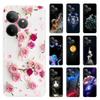 Painted Cover For Realme GT 6 GT 6T Case Soft Clear Silicone Protective Shell Shockproof Back Cover for Realme GT 6T GT6 GT6T