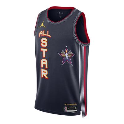 X FIN DE SEMANA DE LAS ESTRELLAS DE LA NBA Camiseta Nike Dri FIT NBA Swingman Camiseta de Baloncesto Hombre Azul Oscuro Universitario FZ6807-419