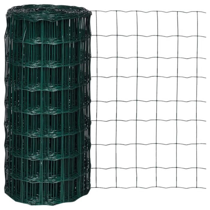 VidaXL Grillage 25x0,8 m avec Mailles Clôture Portail Barrière Bordure Jardin 140578