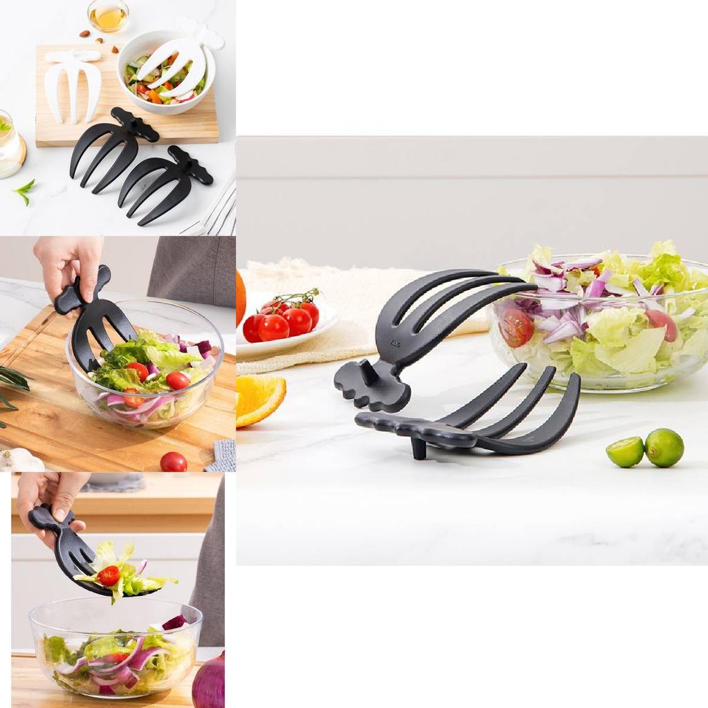2pcs Vegetable Fruit Salad Claw Three Finger Agitator Kitchen Auxiliary Tool