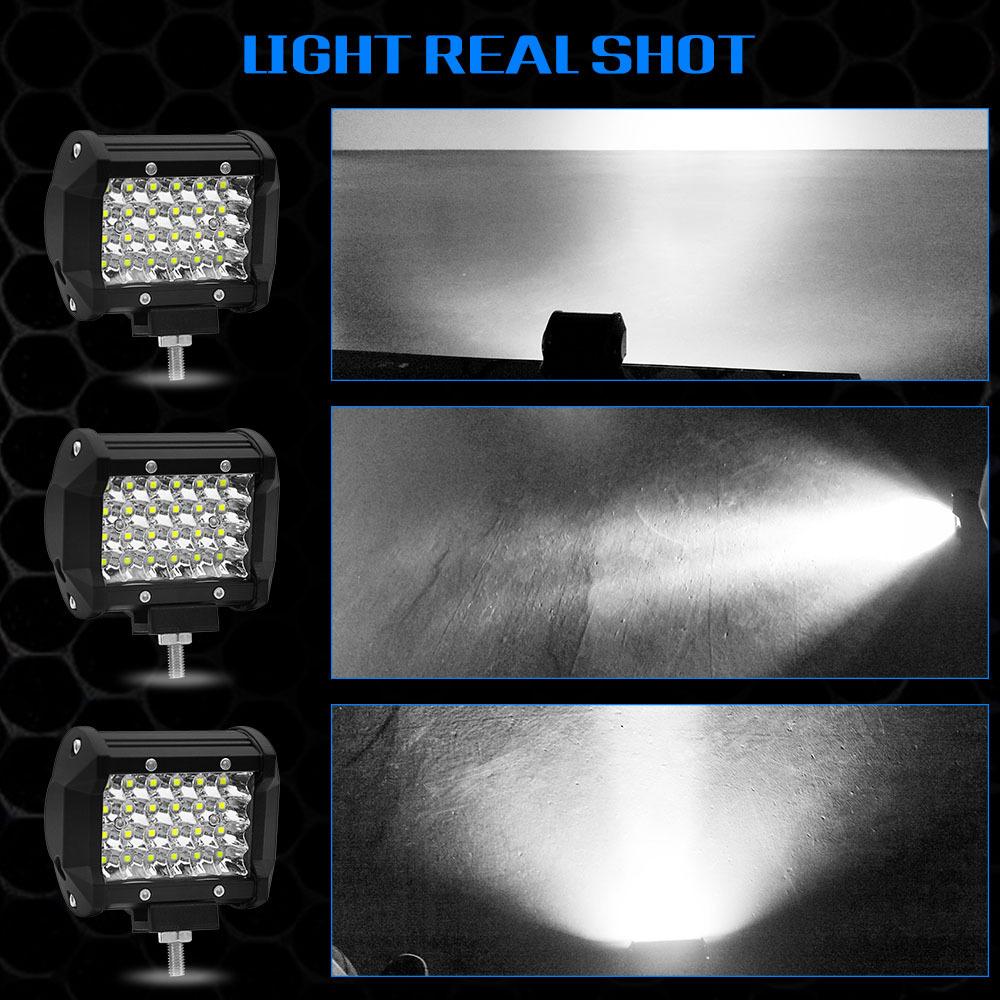 

12V 24V 120W Combo off road Led Light Bars Spot Flood Beam for Work Driving Offroad Boat Car Tractor Truck 4x4 SUV ATV