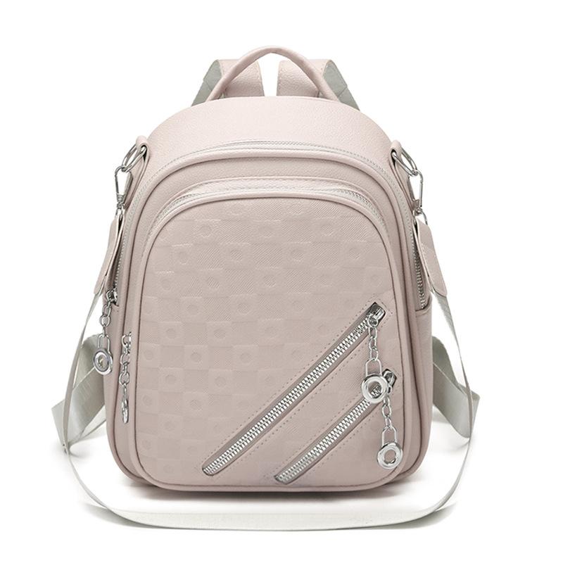 Women's Hand Shoulder Bag PU Large Capacity Commuter Backpack