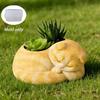 Sleeping Cat Silicone Mold For Candle Making, Storage Box, DIY Epoxy Resin & Gypsum Craft Mold