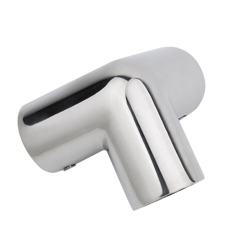 Marine 316 Stainless Steel Rail Fittings 90° 3 Way Corner Elbow Tubing Boat Handrail Fitting 22/25/30/32mm Marine Hardware