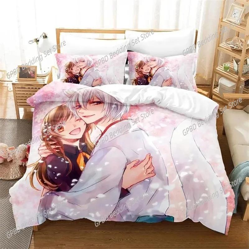 Comforter 3D Print Kamisama Kiss Tomoe Anime Bedding Set Boys Girls Twin Queen King Size Bed Boys Adult