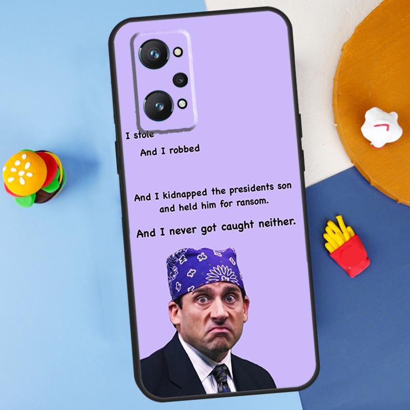 The Office Prison Mike For Realme C55 C67 C61 C75 C53 C51 C21Y C25S GT 6 6T 5 GT7 Pro 10 11 12 13 14 Pro Plus Case