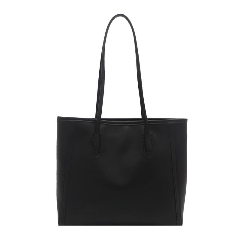 Large capacity commuter handbag versatile temperament tote bag shoulder bag temperament fashion underarm bag women s bag чёрный