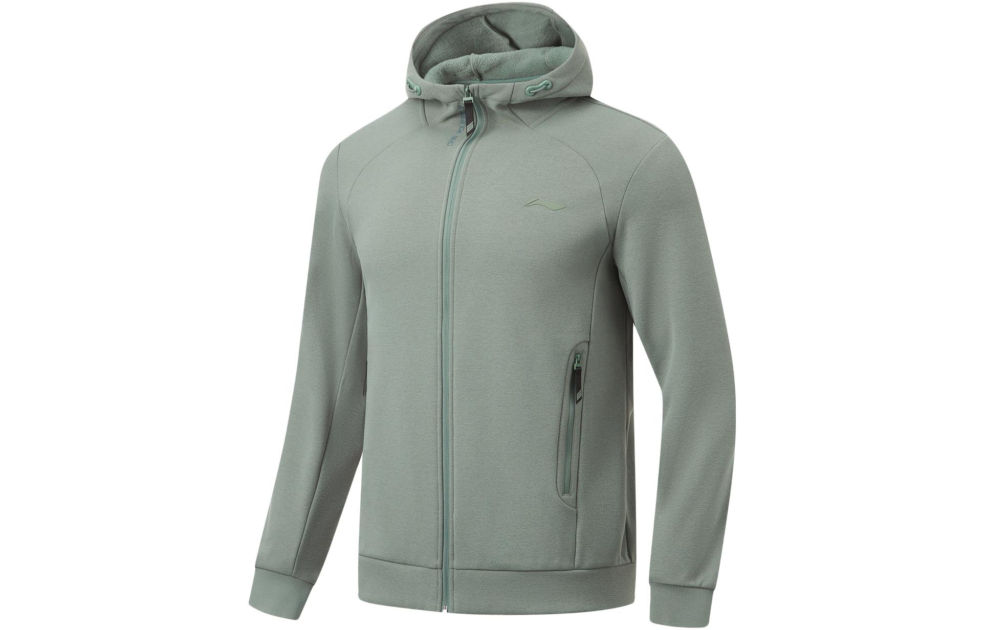 Li Ning Fitness Series Sweatshirt Men s Gray Green AWDT793-4 L