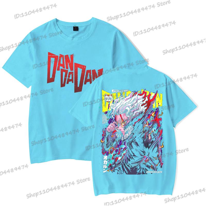 Anime Dandadan Okarun T-shirt Men Women Japanese Comic Ken Takakura Tops Tees Fashion Double Sided Graphics Dandadan Tshirt Gift