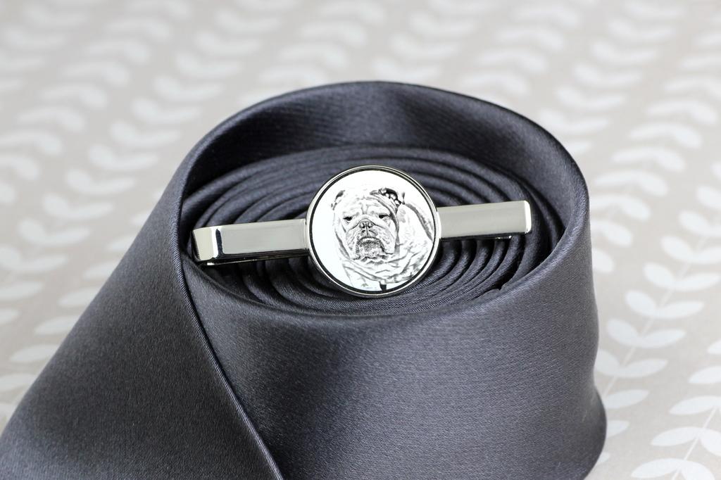 Bulldog, English Bulldog, British Bulldog - Tie Clip with a Dog, Personalized Tie Clip, a Unique Gift for a Man from the Art-Dog Brand