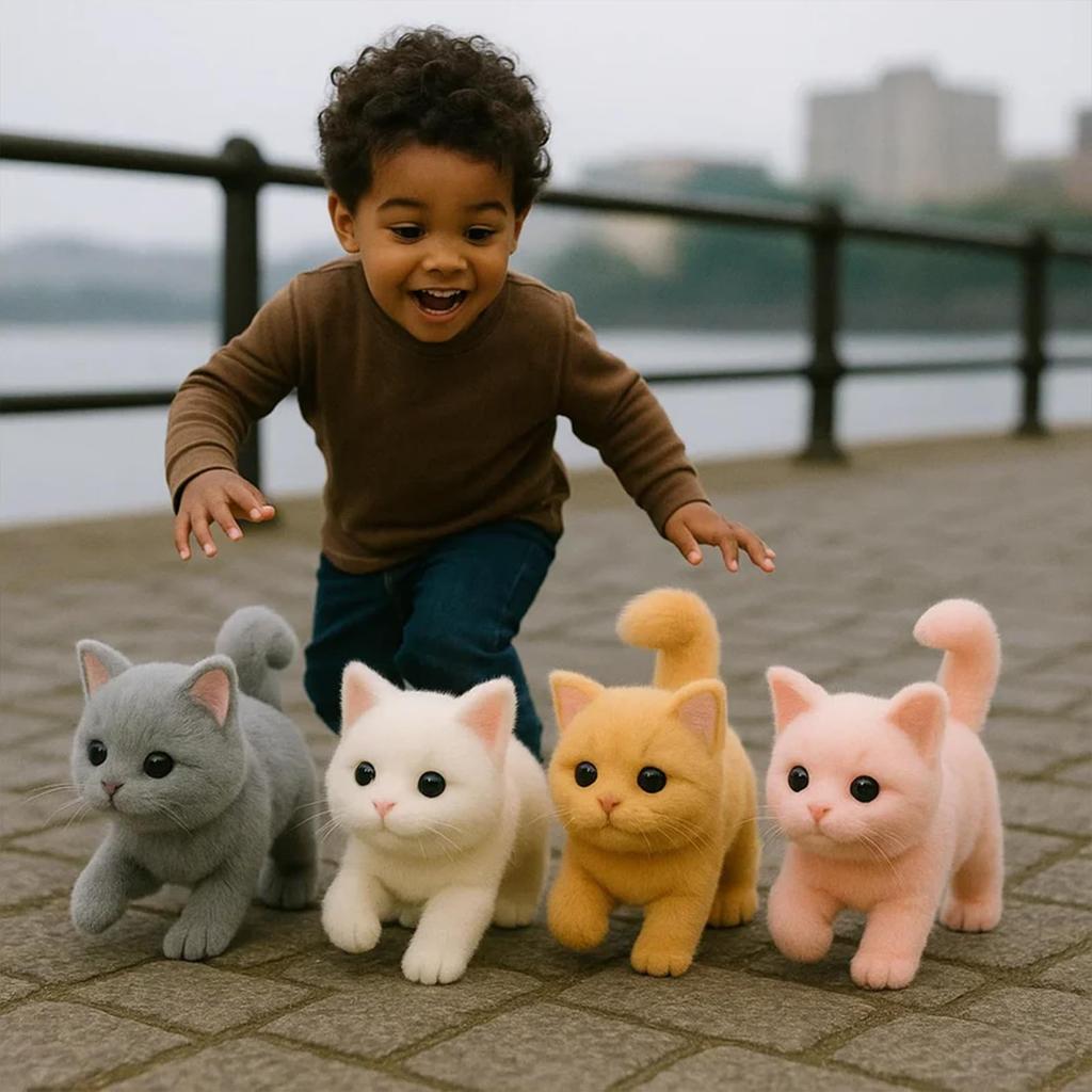My Realistic Cat Toy - Brings Warmth,  Robot That Can Walk, Its Head And Tail