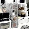 Desktop Gap Organizer Dust-Proof Transparent Multi-Layer Makeup Brush, Powder, Lipstick, and Cosmetic Drawer