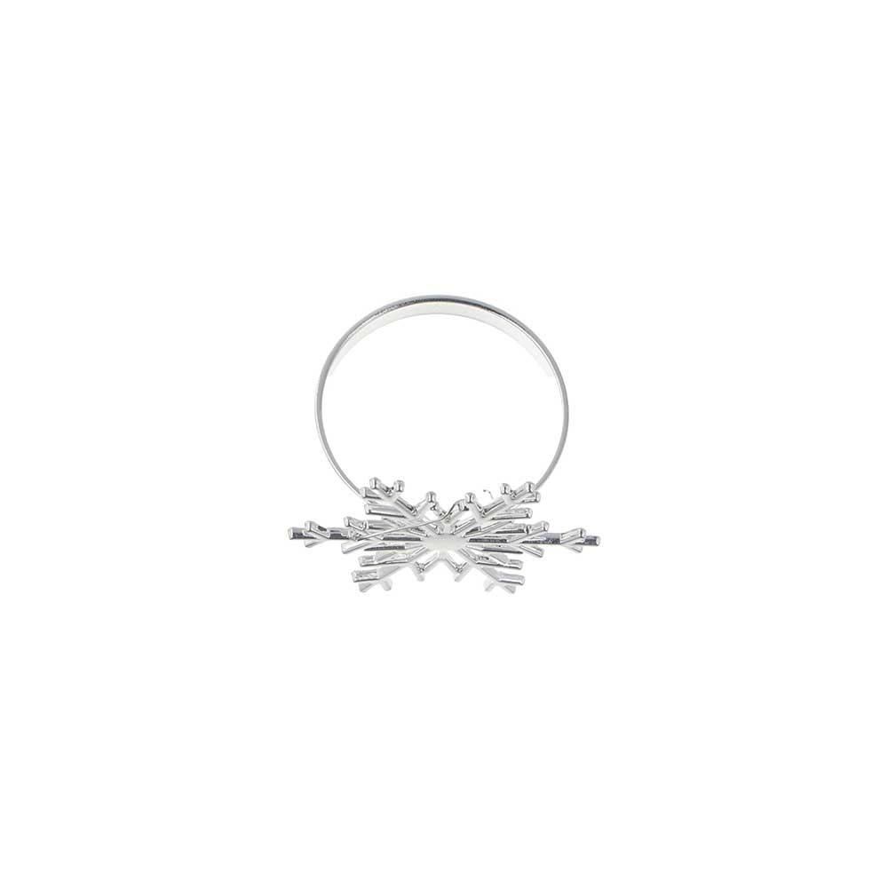 Snowflake Shaped for Xmas,Party,Wedding Napkin Ring Table Decor Napkin Buckle Christmas Supplies