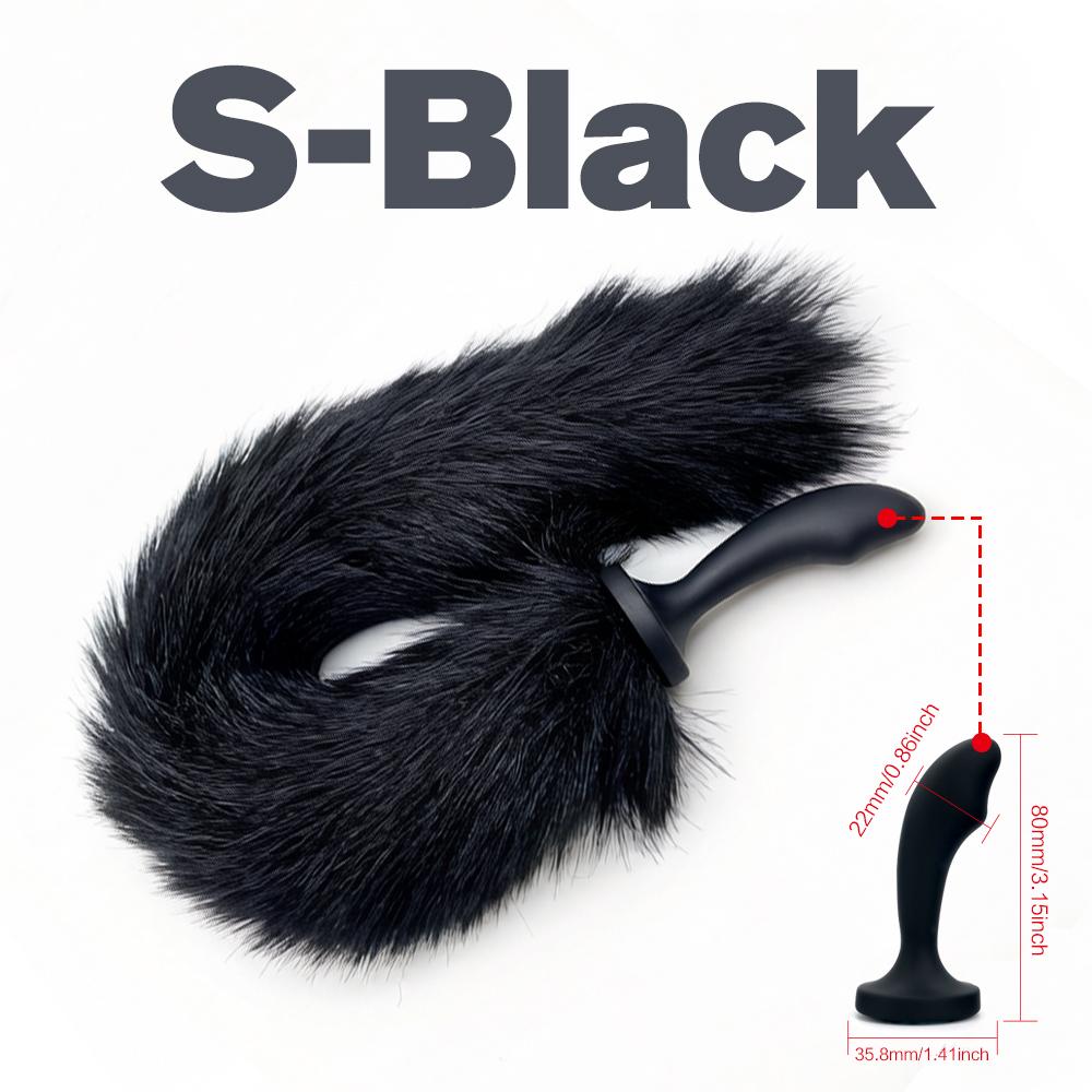 Sexy Fox Tail Anal Plug Cute Tail Silica Gel Easy Cleaning soft comfortable portable for Beginner Couple Toy great gift