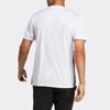 Adidas T Shirts Men's White Crew Neck Moderate Straight Fit H44526