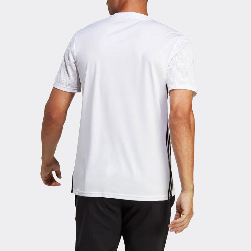 Adidas T Shirts Men's White Crew Neck Moderate Straight Fit H44526