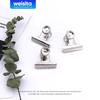 Hot Selling Silver Bulldog Binder Clips 15-Pack 1.2 Inch Metal Hinge ROHS Certified for Home Kitchen Office Supplies
