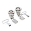 Electrical Distribution Box Lock Stainless Steel Telescopic Tension Cam Lock for Cabinet Doors with Key Silver Finish