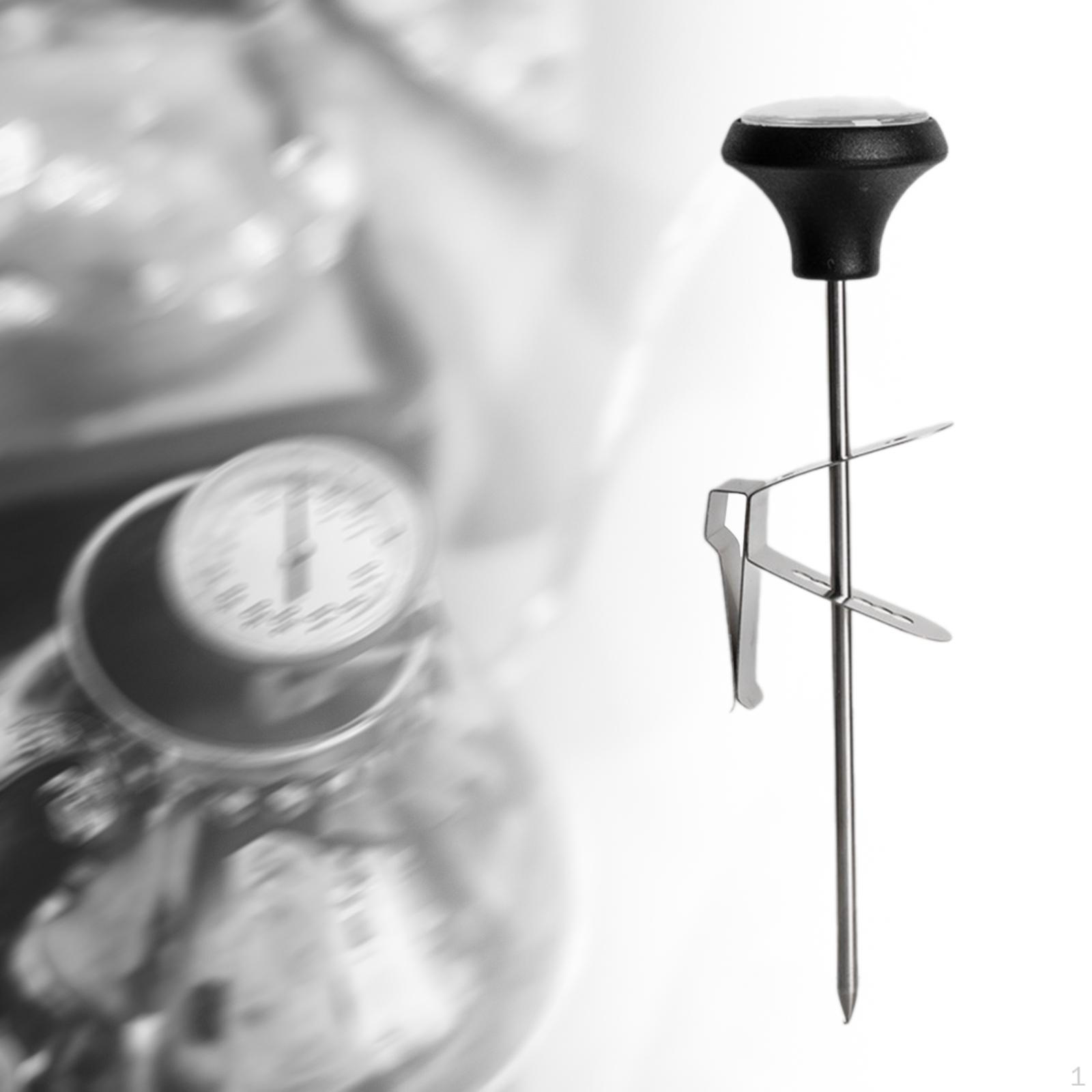 

Миттєве зчитування термометра молока для еспресо-машин із затискачем чорний