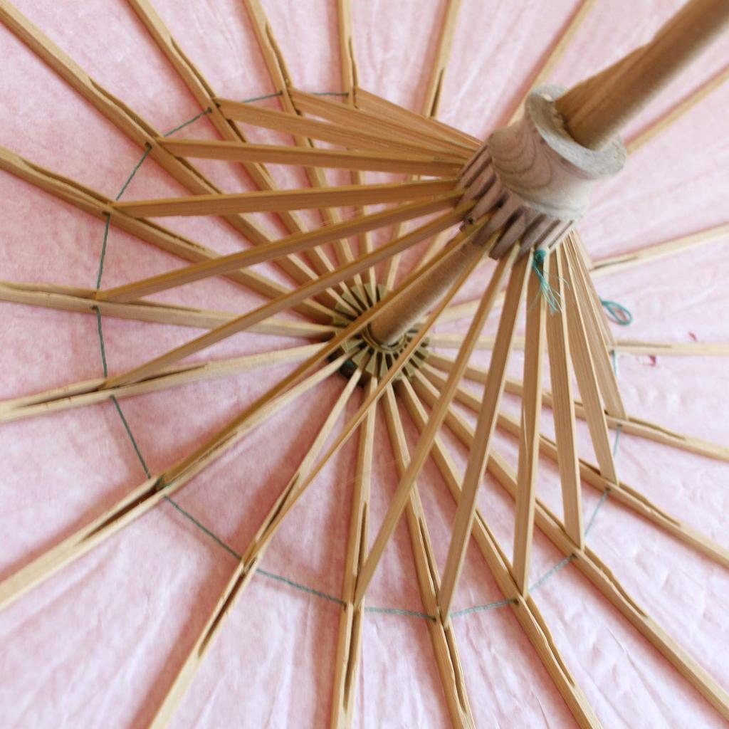 Smiti Japanese Paper Solid 9 60cm Rose Red Parasol, Color, Colors, Diameter,