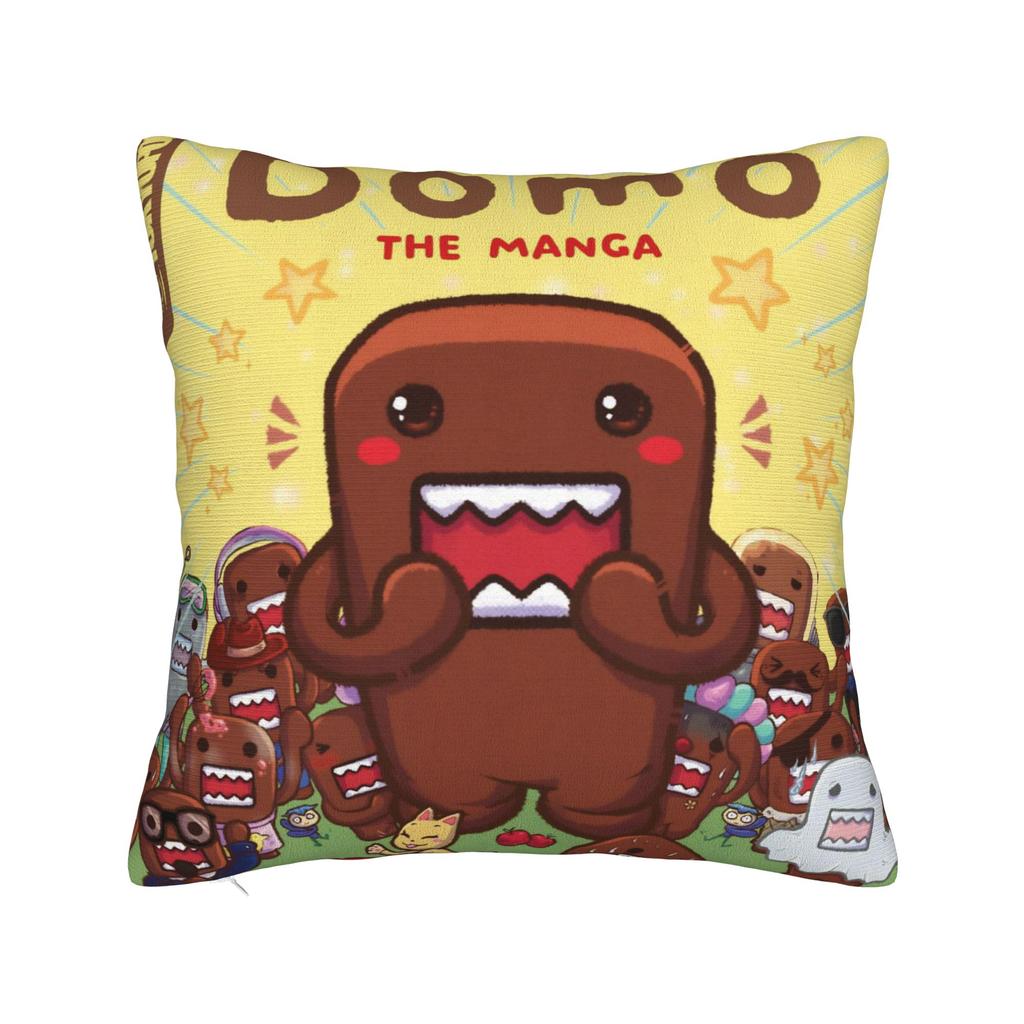 Domo Kun Pillowcase Merchandise Printing Cushion Cover Decorative Pillow Case Cover Living Room Multi Size