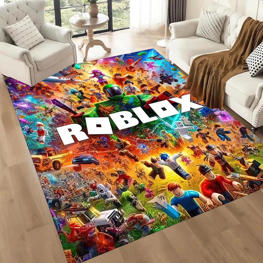 Roblox Virtual Arena Adventure Square Rugs Are a Great Choice for Living Rooms, Bedrooms, Home Décor, and As Gifts.