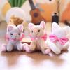 Bowknot Cat Plush Doll Pendant With Soft Material For Kids Room Decor And Gifts