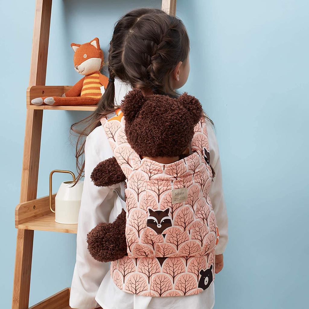 [Baby Amour] Bebamour Baby Carrier Mini Doll Carrier Cotton 2-way Carrying Parts for Dolls Pretend Play Birthday Gift (Fruit)