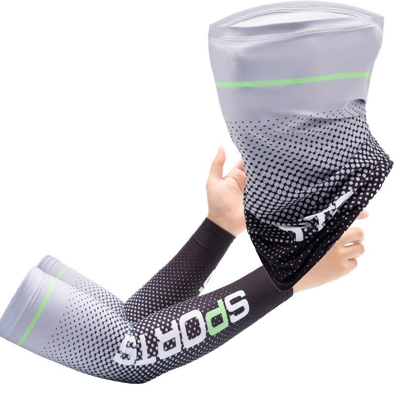 Eisseidenärmel Sonnenschutzmanschette UV-Sonnenschutz Armstulpen Anti-Rutsch Männer Frauen Lange Handschuhe Outdoor Cool Sport Radfahren
