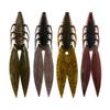 Fishing Lure Oversized Soft Bait Realistic Vibrant Color Compact Portable Artificial Fishing Bait with Twin Ridge Tails