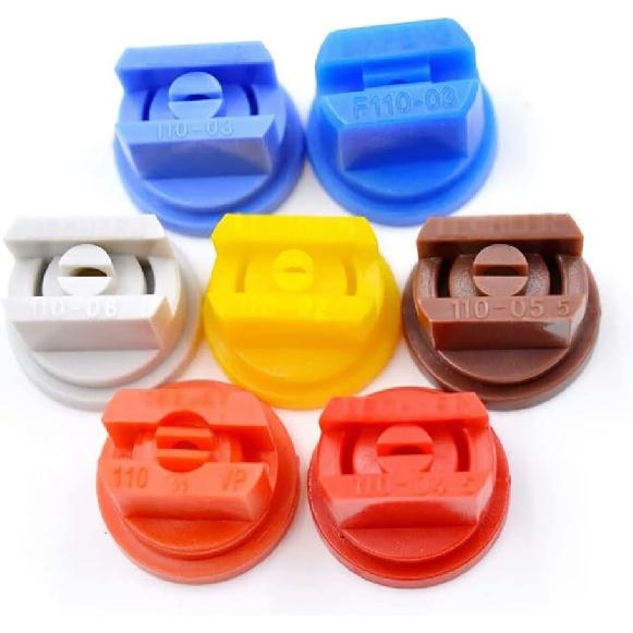 10 PCS Flat Fan Spray Nozzles Compatible with TP Teejet Compatible Plastic Tips Compatible with Boom Sprayer Farming-Related Irrigation and Cleaning