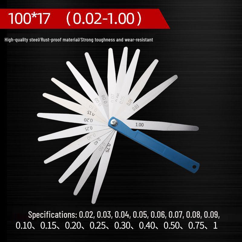 

High-Precision Stainless Steel Feeler Gauge (0.02-1.0MM) with Free Shipping; Minimum Order: 1 Piece