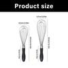 Stainless Steel Manual Whisk Heavy Duty Baking Tool Egg Beater For Cake Cream Mixing With Ergonomic Handle