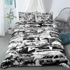 Initial D Comics Duvet Cover Set EU Single Double King US Twin Full Queen Size Bedclothes