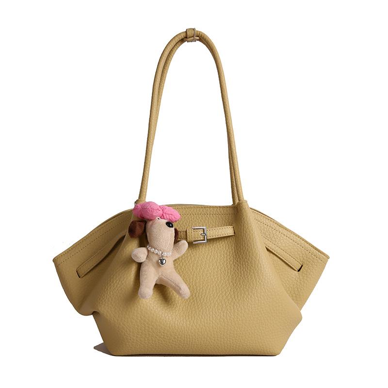 

Нишевая портативная облачная сумка женская новая весенне-летняя универсальная сумка-тоут через плечо модная сумка-мессенджер Small жёлтый