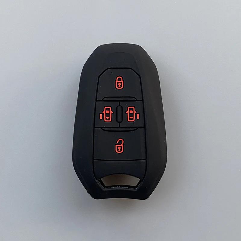 

4button silicone car key cover case for Peugeot Traveller Expert for Citroen Jumpy Dispatch SpaceTourer MPV key