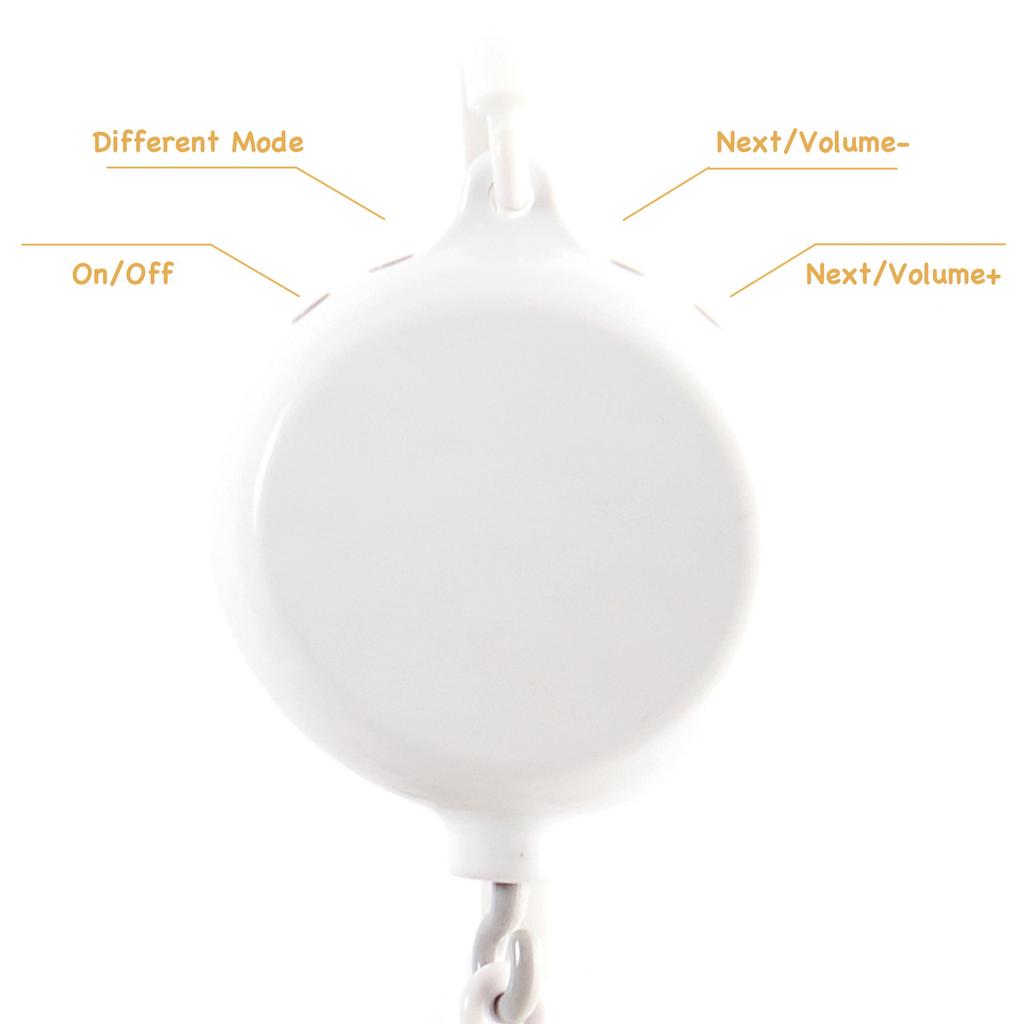 Joliecraft Woodland Animal Musical Rotating Bed Mobile, Handmade Crib Ornament