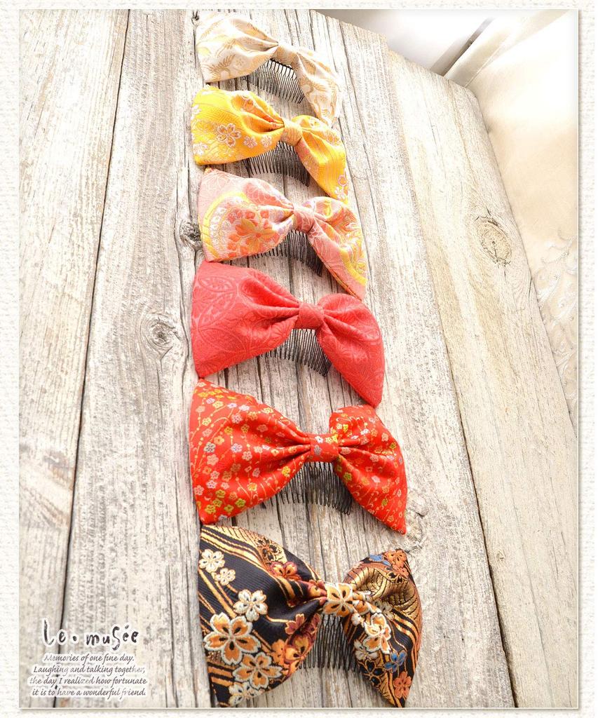 Hakama Hair Ornament Japanese Ribbon Accessories of Japanese Style Wedding Japanese Style Kimono Gold Thread [Musee] (Wedding) [Plenty Presence]