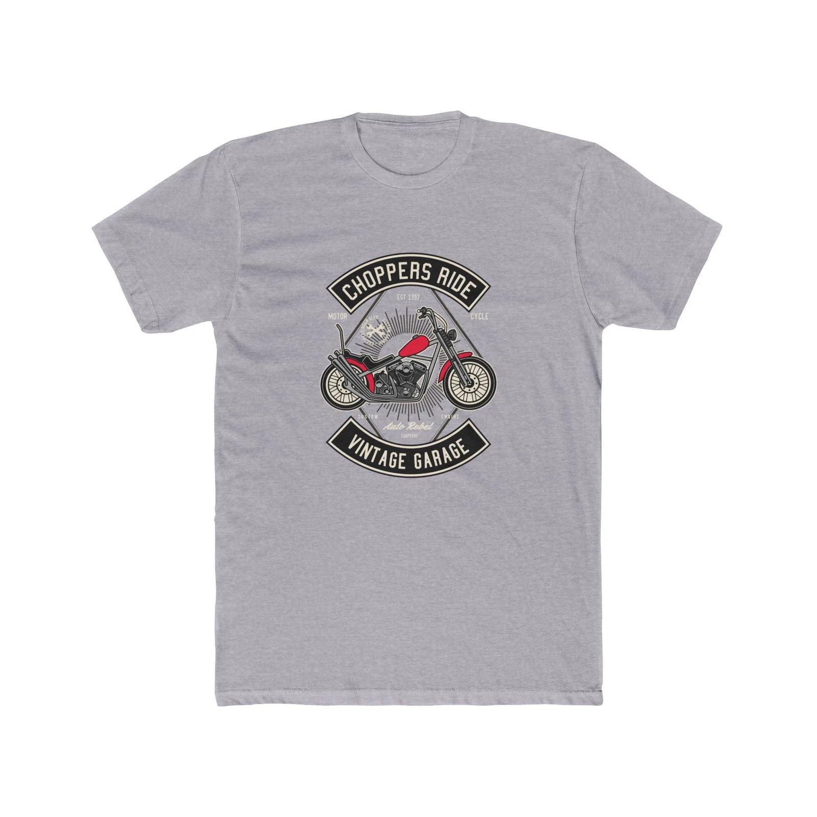 

Choppers Ride Vintage Garage Tee | Motorcycle Club Graphic, Quality T-Shirt L