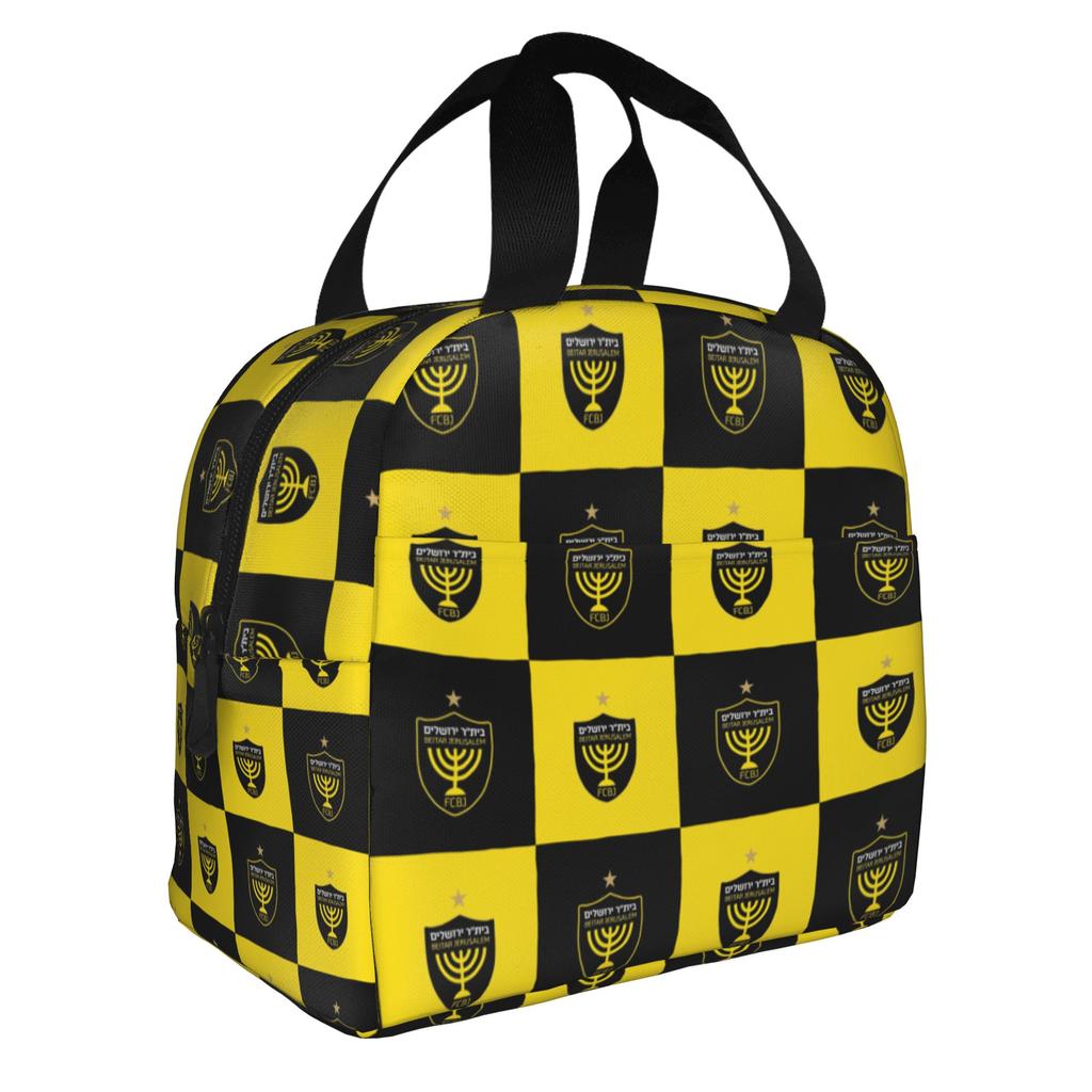 Footbally Beitar Jerusalem FC Soccer  Insulated Lunch Bag for Work School  Waterproof Cooler Thermal Lunch Box Women Men