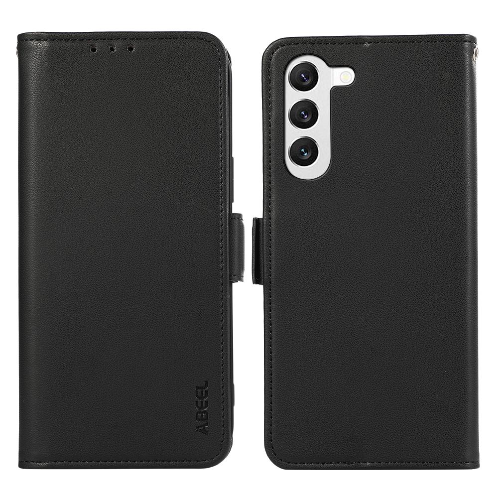 ABEEL For Samsung Galaxy S23+ 5G Case Soft PU Leather RFID Blocking Wallet Phone Shell