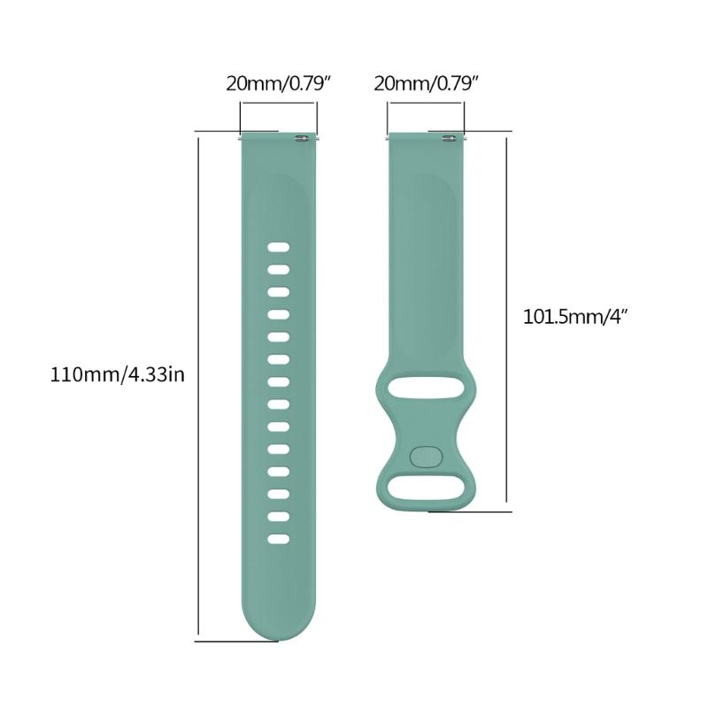for AmazfitBip3 Band Adjustable Sport Silicone Loop Washable Replacement Strap Wristband Bracelet Waterproof