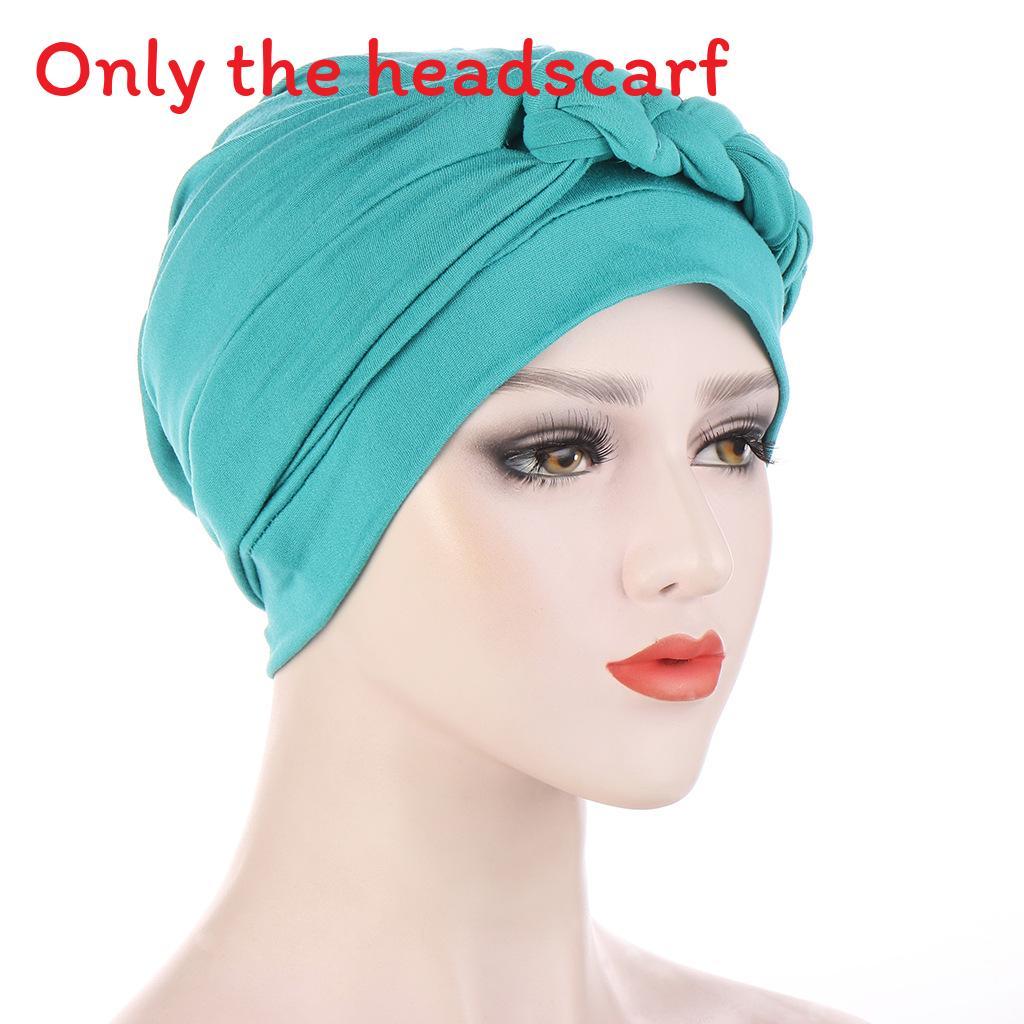 Comfortable Polyester Turban Hat With Braid Design For Men And Women