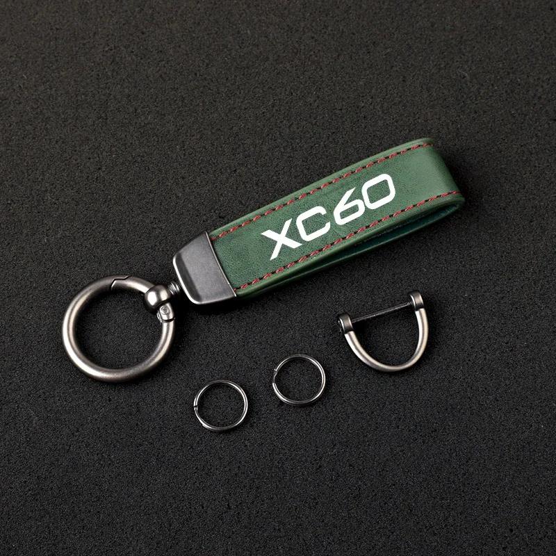 Portachiavi per Chiave Auto in Pelle Materiale Premium Portachiavi Interno Auto per Volvo XC60 con logo accessori auto